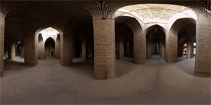 Patio de Gran Mezquita de Isfahán, (Shabestan de la Mezquita) – Provincia de Isfahán, ciudad de Isfahán
